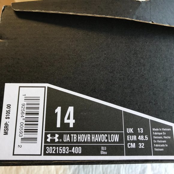 UNDER ARMOUR TB HOVR Havoc UCLA Basketball Shoe - Picture 6 of 6